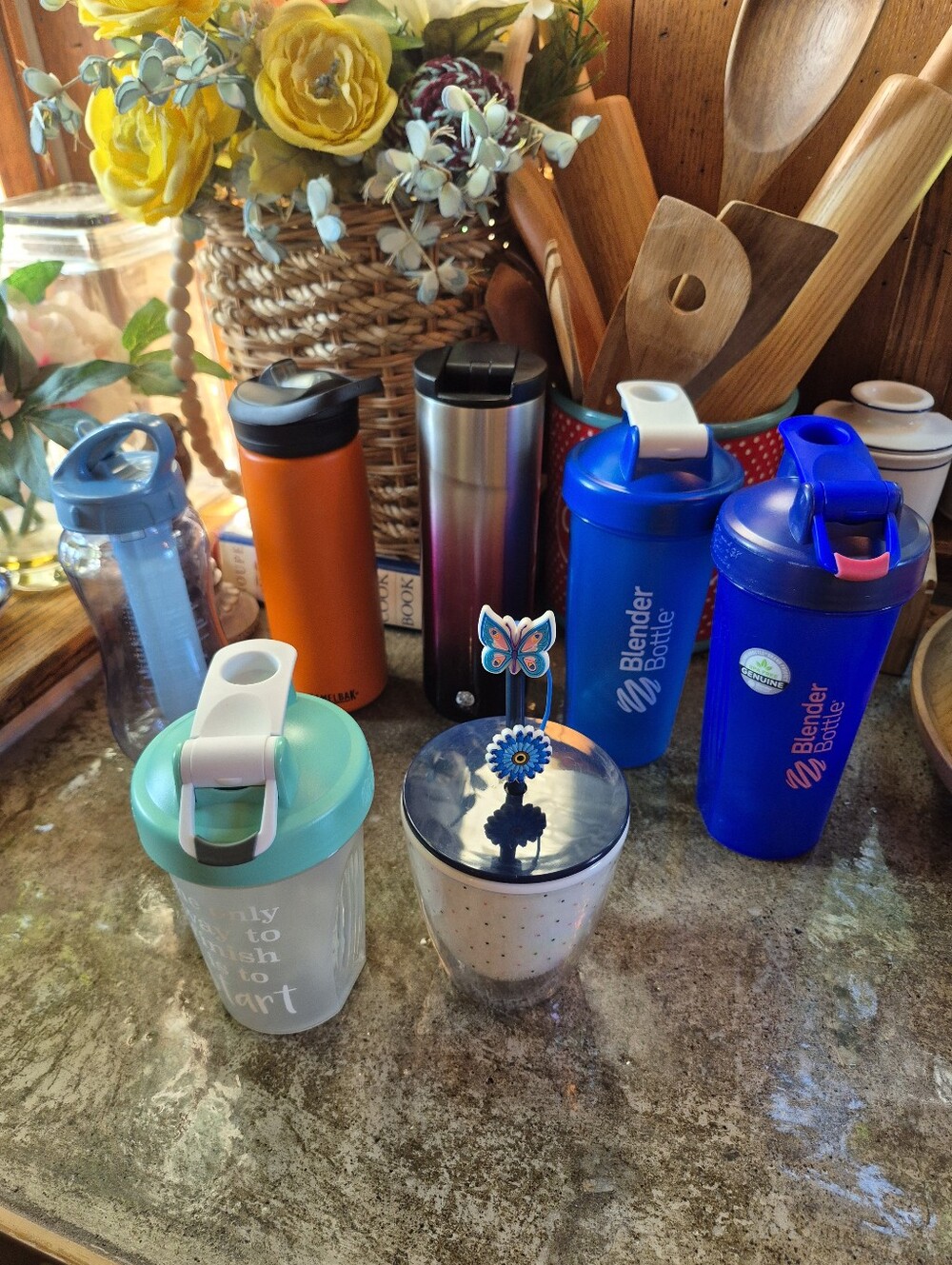 7pc. Starbucks, Kate Spade, Camel Bak, Eddie Bauer, Blender Bottle Bundle
